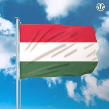 Vlag rondom dubbel gezoomd, verstevigingsband aan mastzijde, lusje aan bovenzijde, koord aan onderzijde. Vlag Hongarije 150x225cm Voordelig Kopen Bij Vlaggenclub