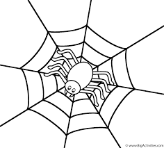 Supercoloring.com is a super fun for all ages: Spider In Center Of Web Coloring Page Insects