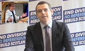 Scots Tory Leader Douglas Ross Blasts Nicola Sturgeon S Reckless Demand For A New Indyref Daily Mail Online