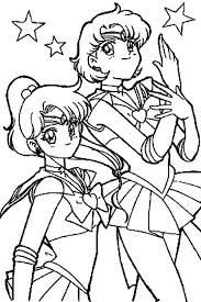 Sailor pluto is the sailor senshi identity of setsuna meiou. Sailor Uranus And Neptune Coloring Pages Novocom Top