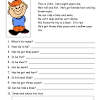 Year 7 english comprehension worksheet. 1