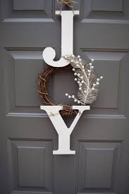 Top 40 Christmas Door Decoration Ideas From Pinterest Christmas Celebration All About Christmas In 2020 Christmas Door Decorations Joy Sign Christmas Christmas Diy
