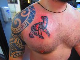 The eagle is a popular choice for a native american tattoo, and the coloring is amazing. Pacific Northwest Tribal Bear Tattoo Washington Pacificnorthwest Tribal Tattoo Tribal Bear Tattoo Bear Tattoo Tattoos