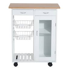 Sobuy carrito de servir, estantería de cocina, carrito de cocina. Carro De Cocina Completo Madera Blanco 801 023 Comprar A Precio Barato