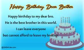 Happy birthday, my darling brother. 100 Birthday Wishes For Brother Happy Birthday Brother