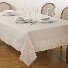 Arik Embroidered Swirl Table Runner Table Linens Natural Tablecloths Tablecloth Sizes