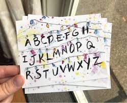 Stranger Things Card Alphabet Wall Postcards Stranger Things Etsy Stranger Things Lights Stranger Things Art Stranger Things Aesthetic