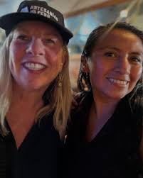 Look at our board member Deborah Harsha @harshadeborah rocking her new  earrings and hat from @artesanialosmellizosscf founded by Carmen Camacho  @carmencamachoc7 posing alongside her! Carmen visited Kalamazoo last week  from Peru, as