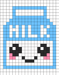 Milk Kandi Pattern Pixel Art Pattern Hama Beads Design Diy Perler Beads