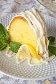In a medium bowl, combine powdered sugar, lemon juice (start with the smaller amount), cream and a pinch of salt. Easy Lemon Bundt Cake Mindee S Cooking Obsession