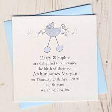 Baby boy announcement wording help us welcome our little man. Personalised Baby Girl Birth Announcements