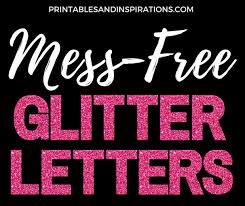 Download and use it for your . Colorful Glitter Letters Printables And Inspirations
