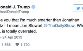 Jon stewart will soon have his own show again. Jon Stewart On Schmear Y Twitter Feud With Donald Trump Jewish News