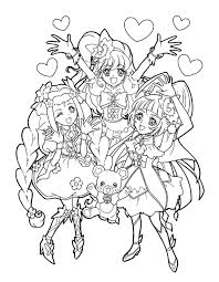 Pretty Cure Coloring Pages Everything Coloring Booksanimal