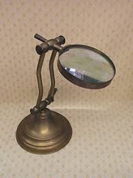Desk Magnifying Glass Lamps Ebay Magnifying Glass Magnifier Vintage Brass