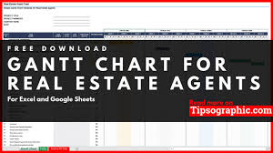 Simple Gantt Chart Template For Real Estate Agents Excel