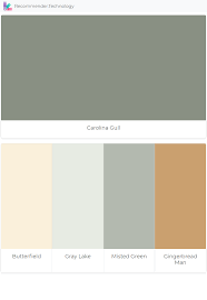 Carolina Gull Butterfield Gray Lake Misted Green Gingerbread Man Benjamin Moore Exterior Perfect Paint Color Colorful Interiors