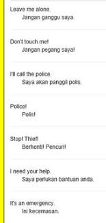 Emergencies Melayu Learn English Words Indonesian Language Malay Language