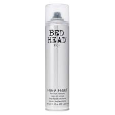 The type of hair spray that you use depends on the hairstyle you want to create. Tigi Bed Head Hard Head Hairspray