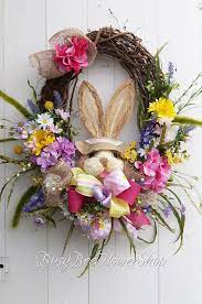 Check spelling or type a new query. Spring Easter Bunny Grapevine Wreath For Front Door Adorable Easter Wreath Easter Bunny Home Decorations Garden Easter Bunny Easter Grapevine Wreath Easter Spring Wreath Easter Wreaths