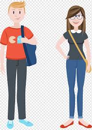 A huge diversification of women vector characters of various character styles and concepts. Man And Woman Cartoon Characters Student International School Of Engineering High School Illustration Students Child People Happy Birthday Vector Images Png Pngwing