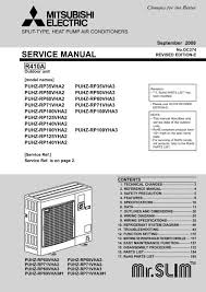 Mitsubishi mr slim p series (a) air conditioner error codes. Service Manual Mitsubishi Electric