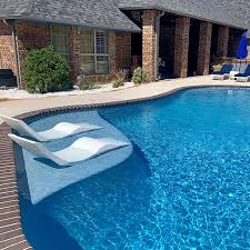 Aqua Chairs In Pool Chaise Lounge Chair 499 Each With Free Shipping Pool Chaise Backyard Pool Pool Chairs