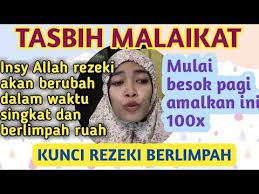 Tasbih Malaikat Kunci Rezeki Berlimpah Ruah Youtube Kekuatan Doa Malaikat Kata Kata Indah