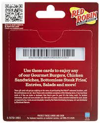 To check your red robin gift card balance, call their customer service number to check your balance. Amazon Com Red Robin Gift Cards Multipack Of 3 15 Gift Cards