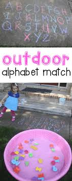 Here are our 6 most popular alphabet posts: Outdoor Alphabet Match For Toddlers I Can Teach My Child