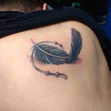 3d Feather Tattoo For Back