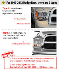 Details About Lasfit H13 Led Headlight Bulb For Dodge Ram 1500 2006 2012 Perfect Beam Pattern