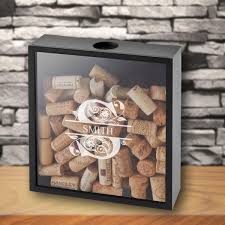 Best wine cork display box. Man Cave Gifts Personalized Wedding Gifts