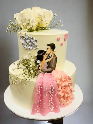 Anniversary cake celebration