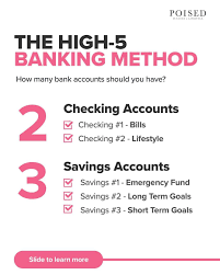 Sahirenys Pierce On Instagram The High 5 Banking Method Is An Easy Way To Organize Your Bank Accounts To Flow With Yo In 2020 Budgeting Banking Emergency Fund Saving