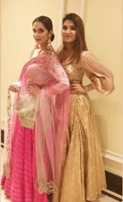 Lehenga cholis are designed with great hard work and dedication. New Mom Sania Mirza Is Gorgeous In Pink Lehenga At Neeti Mohan And Nihar Pandya Wedding Indiatoday