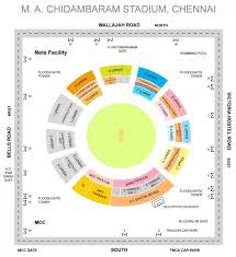 Chepauk Stadium Map Chepauk Stadium Stands Layout Map