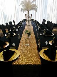 Black And Gold Centerpieces For Birthday Party Million Dollar Mystery Black Gold Party Gatsby Birthday Party Black And Gold Centerpieces