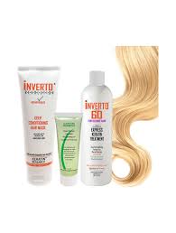 Second, use those hair straightening products that nourish your hair, moisturize it, and protect from heat damage. Inverto 60 Brazilian Keratin Express Blowout Treatment Specifically Designed For Blonde And Light Colored Hair Formaldehyde Free By Inverto Revolution