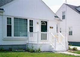 Small Wood Front Porch Thiswooden Porch Hides A Concrete Porch Which Had Started To Small Front Porches Concrete Porch Front Porch Decorating