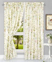 Amazon Com Simple Comfort Abigail Traditional Hydrangea Floral Print Tailored Panel Pair With T Rod Pocket Curtain Panels Rod Pocket Curtains Drapes Curtains