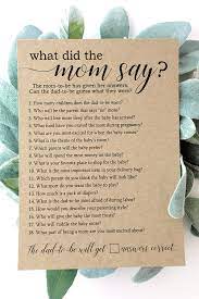 What Did The Mom Say Baby Shower Game Etsy In 2022 Virtual Baby Shower Baby Shower Game Cards Boy Baby Shower Card