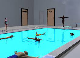 A swimming pool, swimming bath, wading pool, paddling pool, or simply pool is a structure designed to hold water to enable swimming or other leisure activities. It S Fun To Swim At The Y M C A By Nheiges On Wordseye