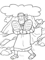 48 Moses And The 10 Commandments Sunday School Coloring Pages Bible Crafts Bible Coloring Pages