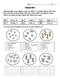Classifying Matter Matter Worksheets Matter Science Science Words