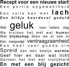 Recept Voor Een Nieuwe Start Teksten Spreuken Woorden