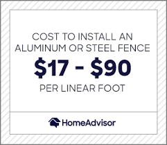 This opens in a new window. 2021 Cost Of An Aluminum Steel Fence Installation Per Foot Homeadvisor