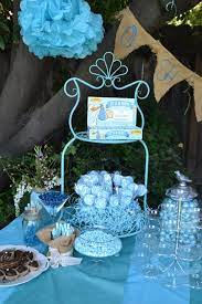 Pin By Heather Manley On Outdoor Blue Baby Shower Baby Shower Candy Table Candy Buffet Baby Shower Baby Shower Candy Bar