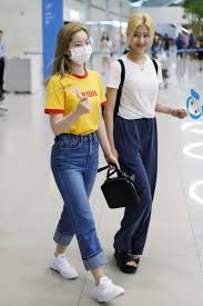 Twice Dahyun Sana 190626 Incheon Airport From Hawaii Korean Airport Fashion Kpop Outfits Korean Outfits