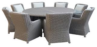 Large patio dining tables can easily seat over 10 people, while the smallest options, patio bistro tables, seat just two. 8 Person Patio Set Off 64